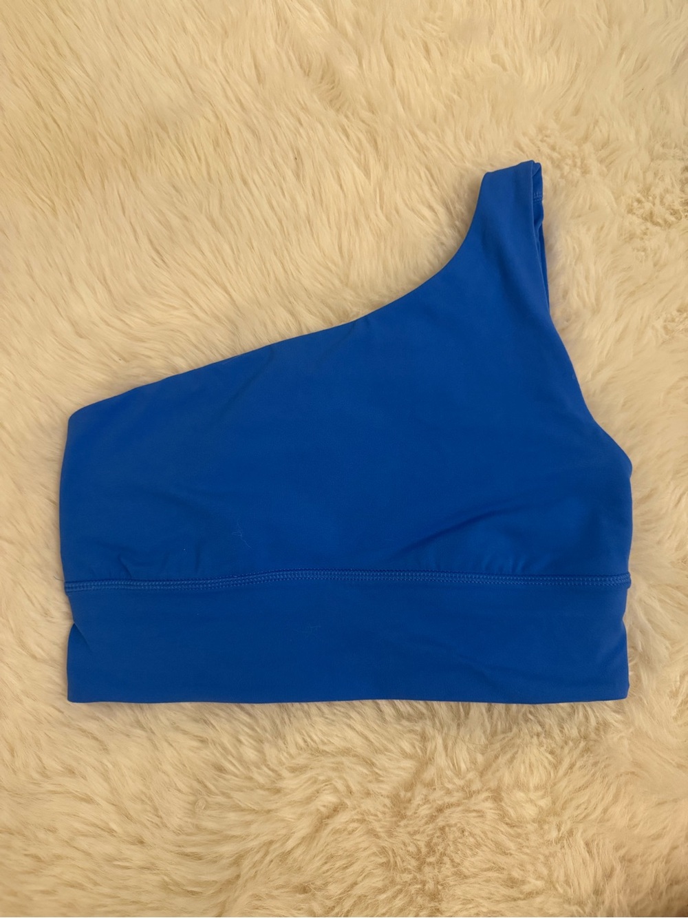 Lululemon Asymmetric One-Shoulder Blue Women's sports bra
